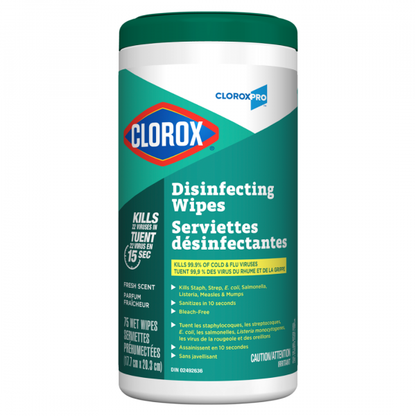 Clorox 75ct Disinfecting Wipes - Kills 99.9% of Germs