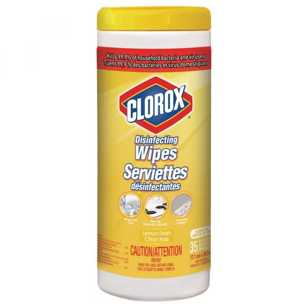 Clorox 35ct Disinfecting Wipes - Lemon Fresh - Kills 99.9% of Germs