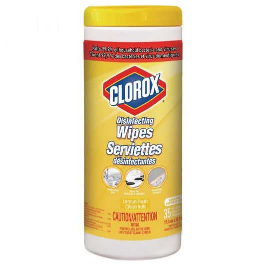 Clorox 35ct Disinfecting Wipes - Lemon Fresh - Kills 99.9% of Germs