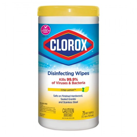 Clorox 75ct Disinfecting Wipes - Crisp Lemon: Kills 99.9% of Germs