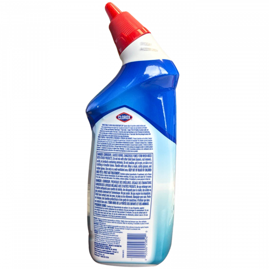 Clorox Toilet Bowl Cleaner - Bleach Gel - 709ml - Kills Germs & Removes Stains