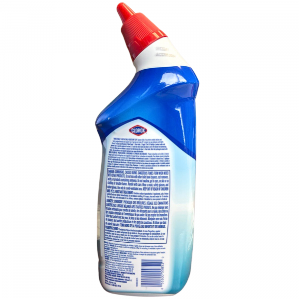 Clorox Toilet Bowl Cleaner - Bleach Gel - 709ml - Powerful Cleaning