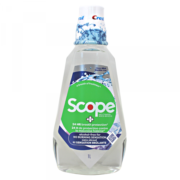 SCOPE Mouthwash 1L Alcohol-Free | 24H Breath Protection – Meganest