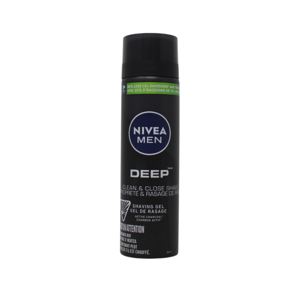 NIVEA MEN DEEP Shave Gel - 200ml for a Deep Clean Feel