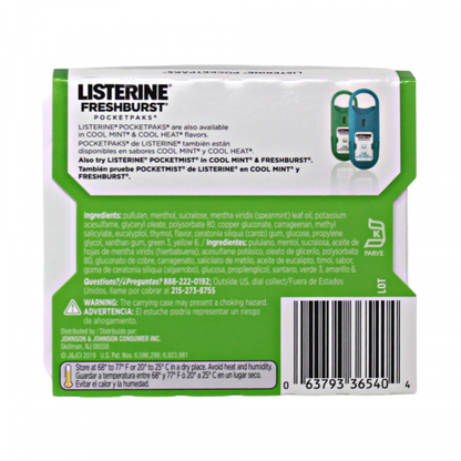 LISTERINE POCKETPAKS Fresh Burst - On-the-Go Breath Strips