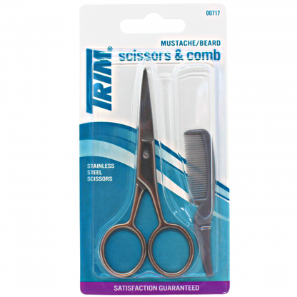 Creative & Detailed TRIM SCISSORS & COMB SET/72