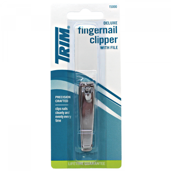 TRIM DELUXE CLIPPER FINGERNAIL CLIPPER + FILE/144