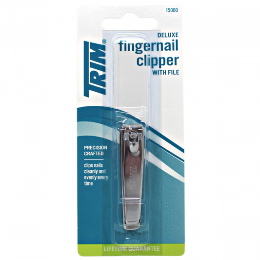 TRIM DELUXE CLIPPER FINGERNAIL CLIPPER + FILE/144