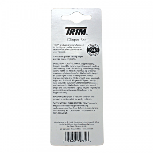 TRIM AZURE 2PK CLIPPER SET