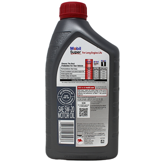 Mobil Super 5000 Motor Oil 5W-20