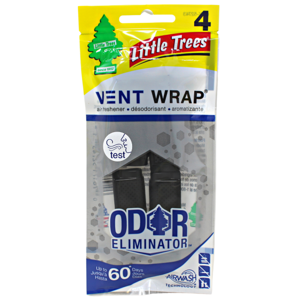 LITTLE TREES Vent Wrap Air Freshener - 4ct Odor Eliminator
