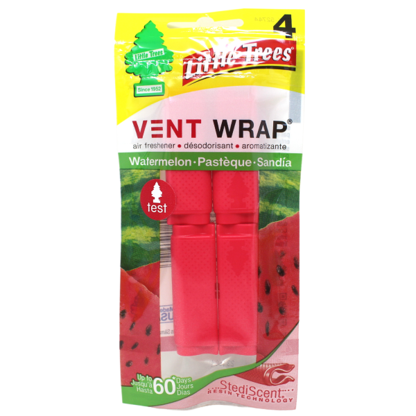 LITTLE TREES Vent Wrap Air Freshener 4ct Watermelon