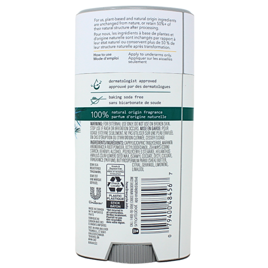 Dove Deodorant Stick - Tea Tree (74g) - Natural Protection