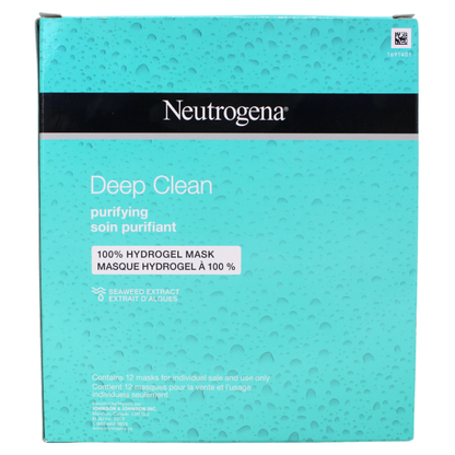 Neutrogena Deep Clean Facial Mask - 12 Count: Purify & Refresh Your Skin
