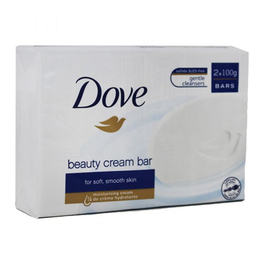 Dove Original White Beauty Bar 2-Pack - Gentle Cleansing
