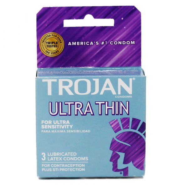 TROJAN 3CT ULTRA THIN Condoms - Enhanced Sensitivity