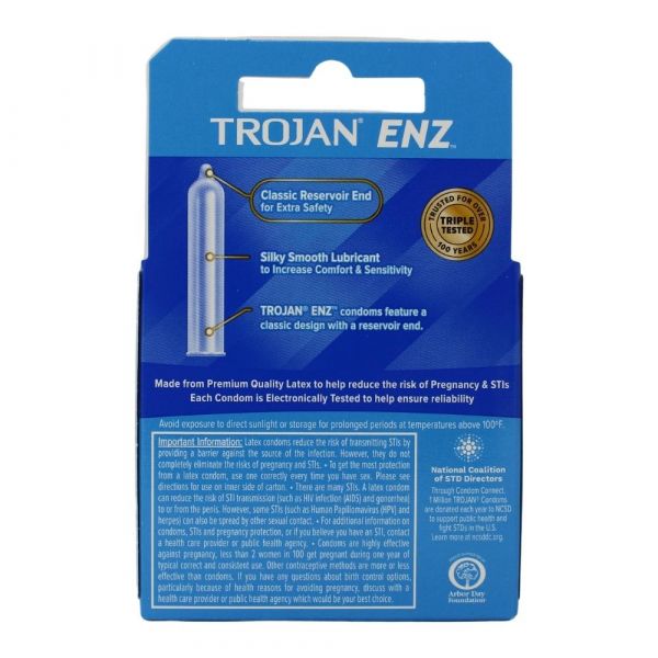TROJAN 3CT ENZ PREMIUM Condoms