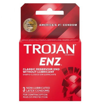 TROJAN 3CT ENZ Non-Lubricated Condoms - Unprotected Pleasure