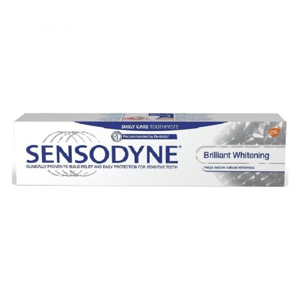 Sensodyne Brilliant Whitening Toothpaste - 100ml for Sensitive Teeth
