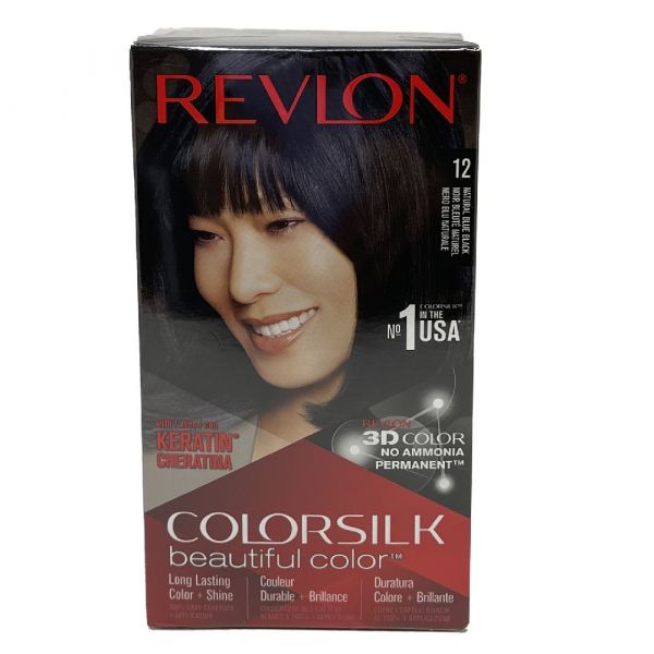 Revlon Colorsilk #12 Natural Blue Black - Rich, Long-Lasting Hair Color
