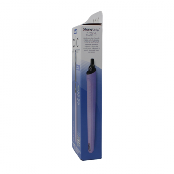 Oral-B Clic Lilac Toothbrush: Handle + 2 Brush Heads - Next Level Clean