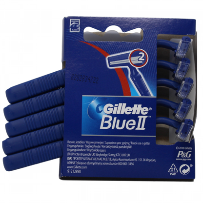 Gillette Blue II Disposable Razors - 5 Count Pack