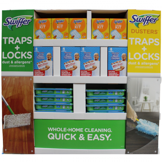 Swiffer & Mr. Clean 106ct Display - Ultimate Cleaning Power