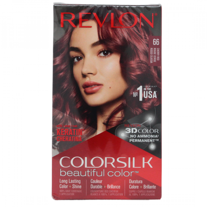 Revlon Colorsilk #66 Cherry Red Hair Color - Vibrant & Long-Lasting