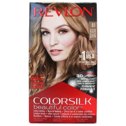 Revlon Colorsilk #61 Dark Blonde - Radiant, Long-Lasting Color
