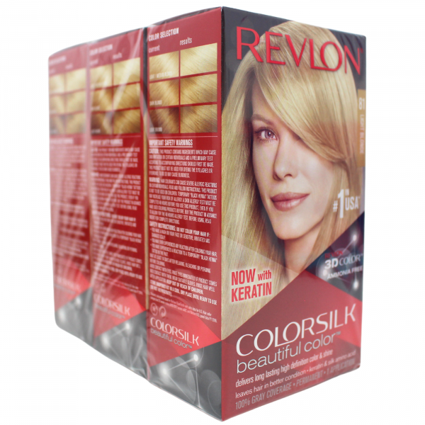 Revlon Colorsilk #81 Light Blonde Hair Color: Radiant, Ammonia-Free Color