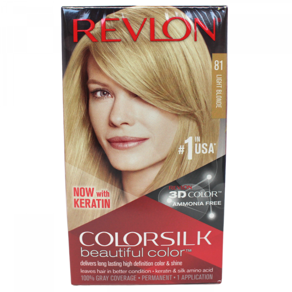 Revlon Colorsilk #81 Light Blonde Hair Color: Radiant, Ammonia-Free Color