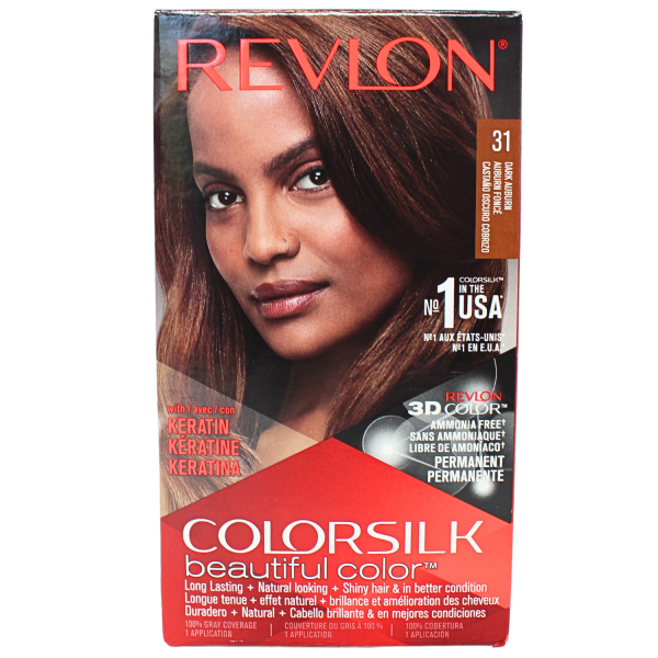 Revlon ColorSilk Dark Auburn #31 - Rich, Radiant Hair Color