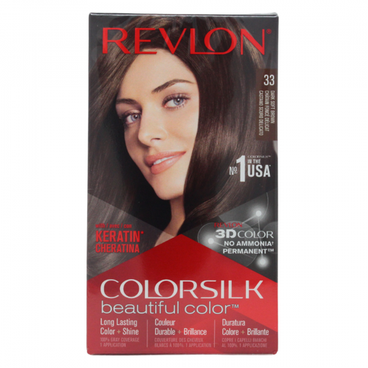 Revlon ColorSilk #33 Dark Soft Brown Hair Color