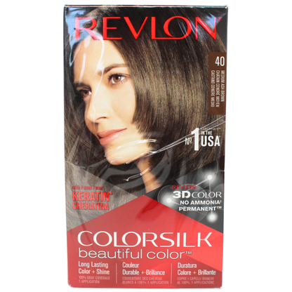 Revlon Colorsilk #40 Medium Ash Brown - Natural-Looking Hair Color