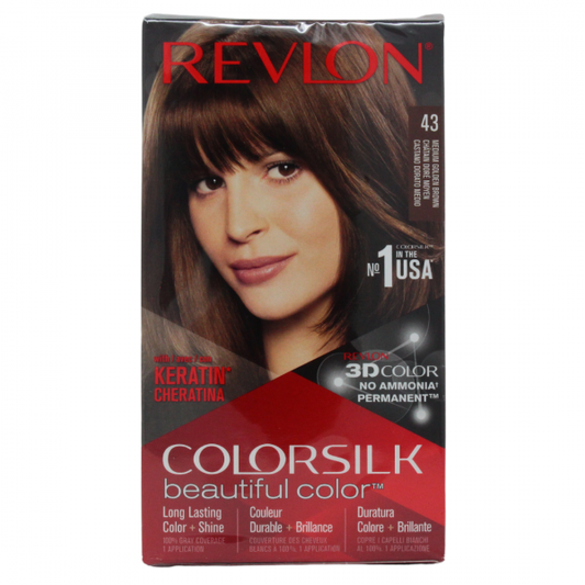 Revlon Colorsilk #43 Medium Golden Brown - Radiant Hair Color