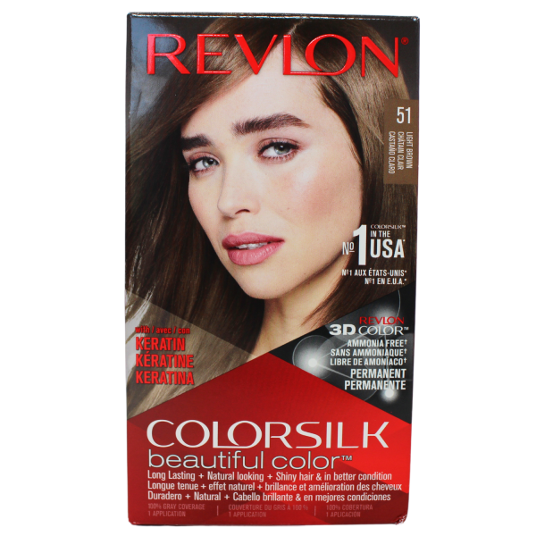 Revlon ColorSilk Light Brown #51 - Natural Hair Color