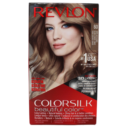 Revlon ColorSilk #60 Dark Ash Blonde - Achieve Salon-Quality Hair at Home