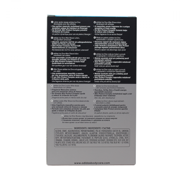 Adidas Ice Dive After-Shave - 100ml - Invigorating Freshness