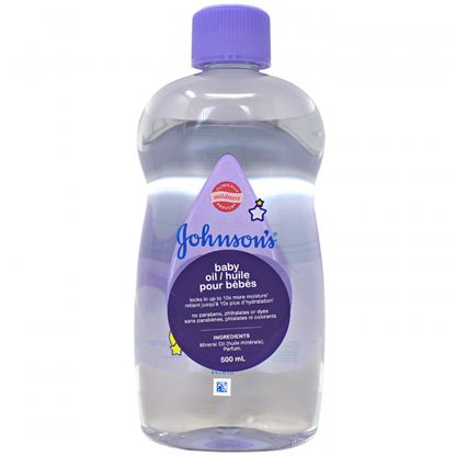 Johnson's Baby Oil 500ml - Gentle Nourishment for Baby's Delicate Skin