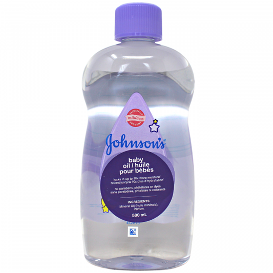 Johnson's Baby Oil 500ml - Gentle Nourishment for Baby's Delicate Skin