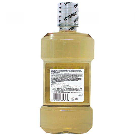 Listerine Fresh Lime & Mint Mouthwash 500ml - Refreshing Oral Care