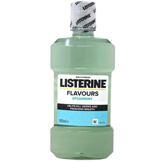 Listerine Spearmint Mouthwash 500ml - Fresh Breath & Oral Hygiene