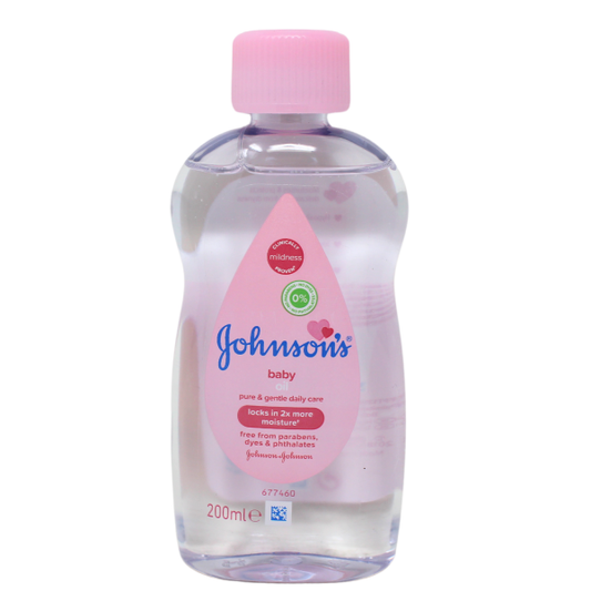 Johnson's Baby Oil 200ml - Gentle Nourishment for Baby's Delicate Skin