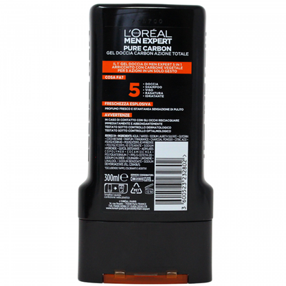 L'Oreal Expert B/W 300ml Men 5in1 Pure Carbon