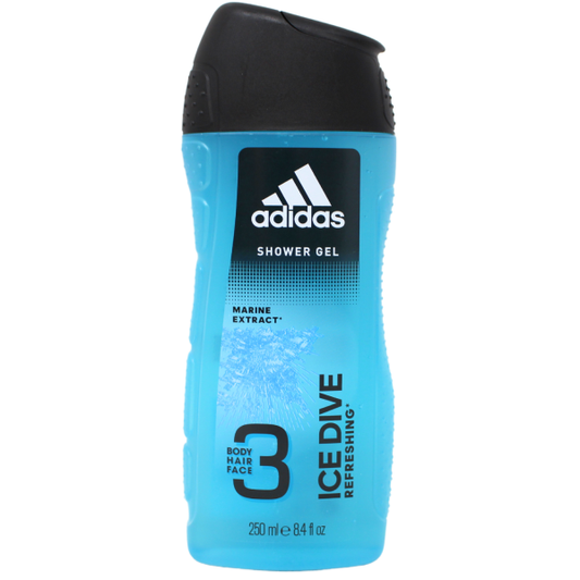 Adidas Ice Dive Deodorant Body Spray - 250ml - Black & White Edition