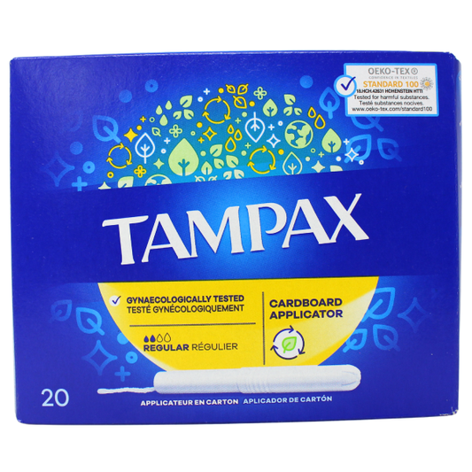 Tampax Regular Tampons - 20 Count for Reliable Protection