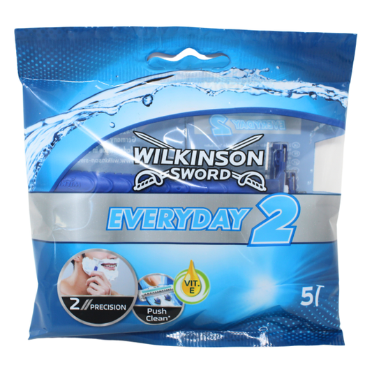 Wilkinson Everyday Disposable Razors - 5 Count Pack