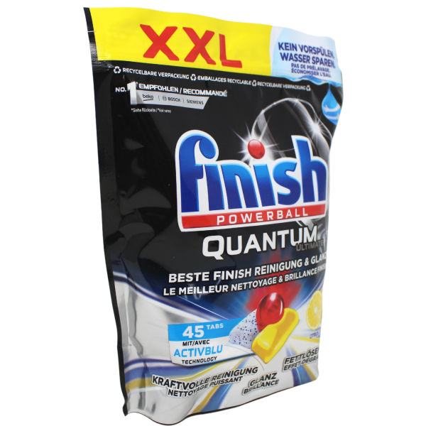 Finish Quantum Ultimate Dishwashing Tabs - 45 Count