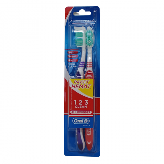 Oral-B Medium Toothbrush 2-Pack - All Rounder