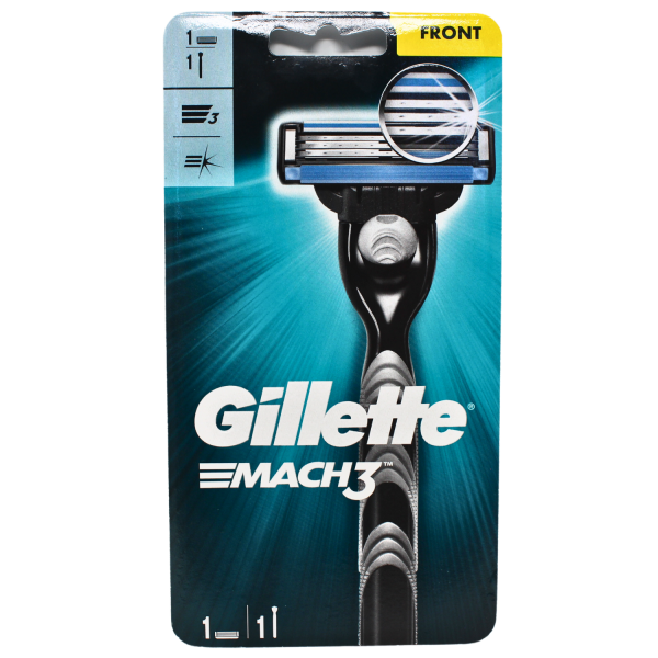 Gillette Mach 3 Razor with 1 Razor + 1 Cartridge